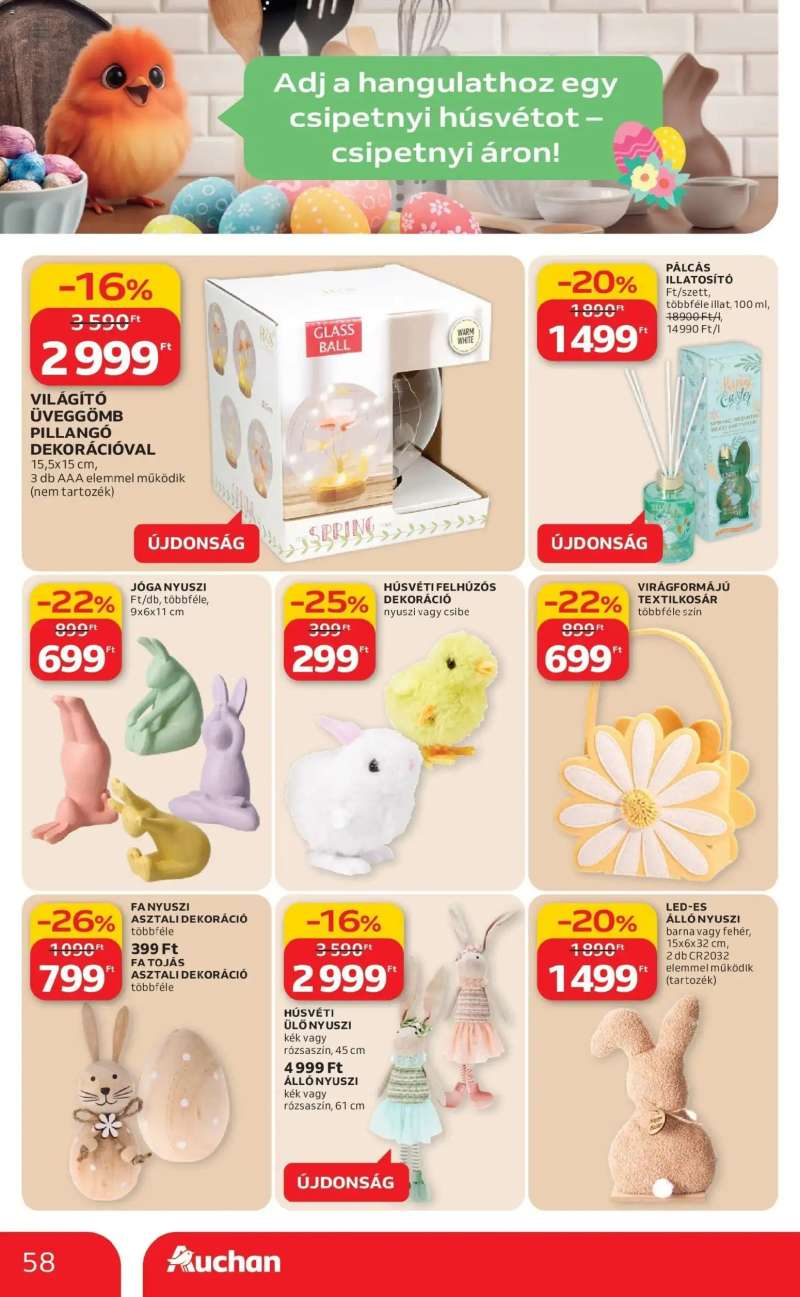 Auchan Auchan akciós újság Budapest 58 oldal