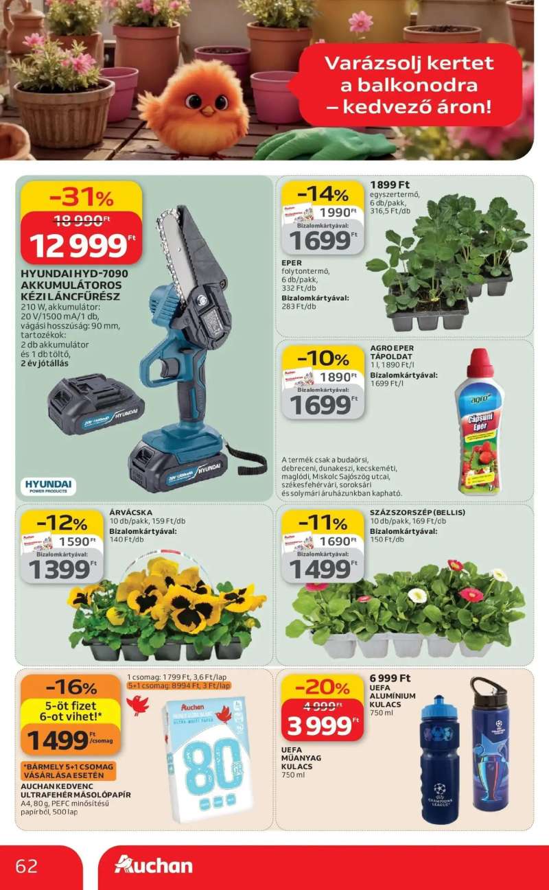 Auchan Auchan akciós újság Budapest 62 oldal