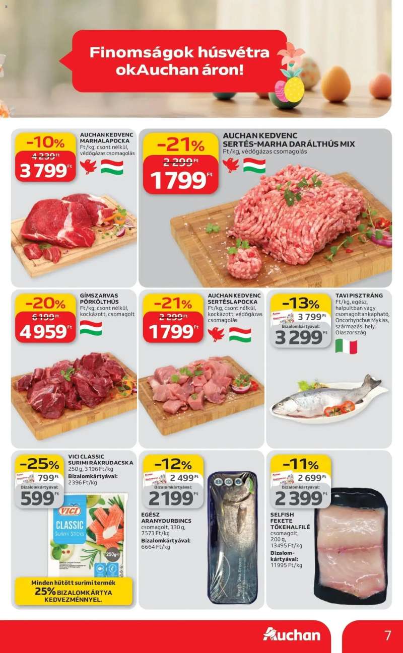 Auchan Auchan akciós újság Budapest 7 oldal