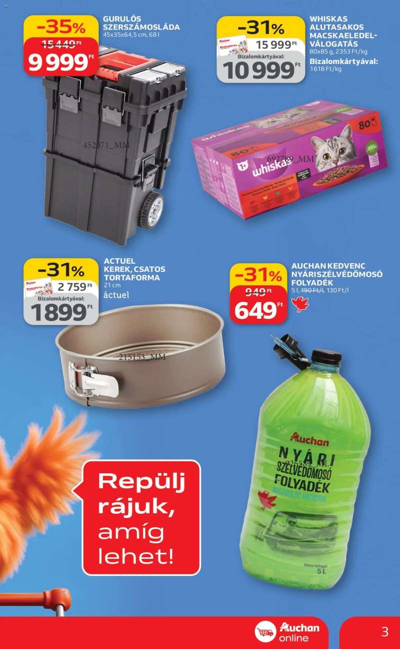 Auchan Auchan Szupermarket akciós újság 3 oldal