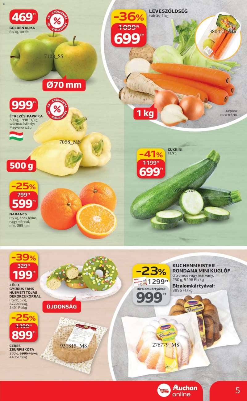 Auchan Auchan Szupermarket akciós újság 5 oldal
