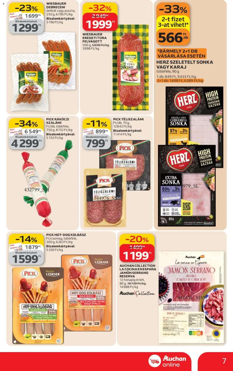 Auchan Auchan Szupermarket akciós újság 7 oldal