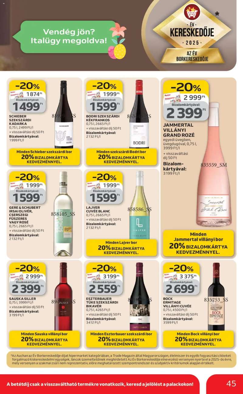Auchan Auchan akciós újság 45 oldal