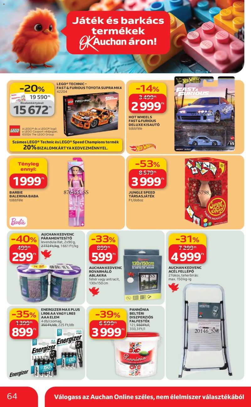 Auchan Auchan akciós újság 64 oldal
