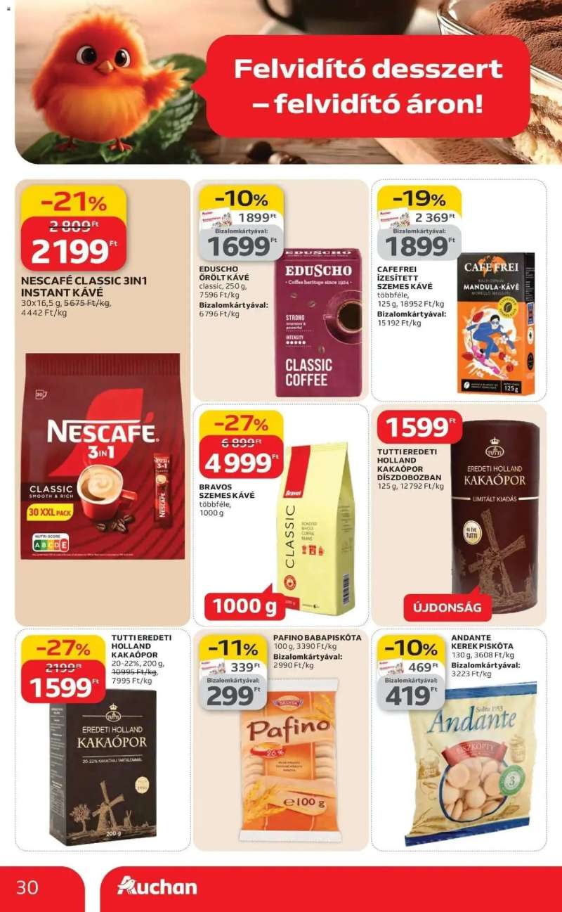 Auchan Auchan akciós újság Budapest 30 oldal