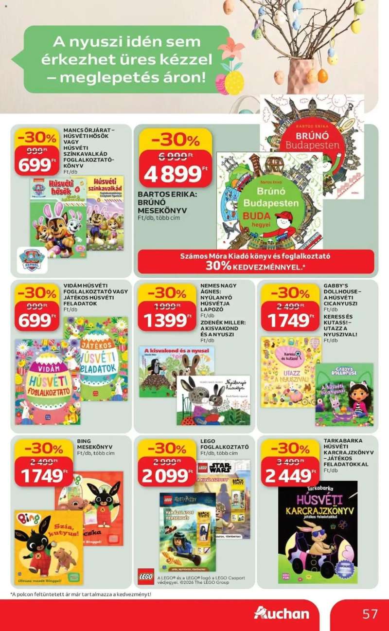 Auchan Auchan akciós újság Budapest 57 oldal