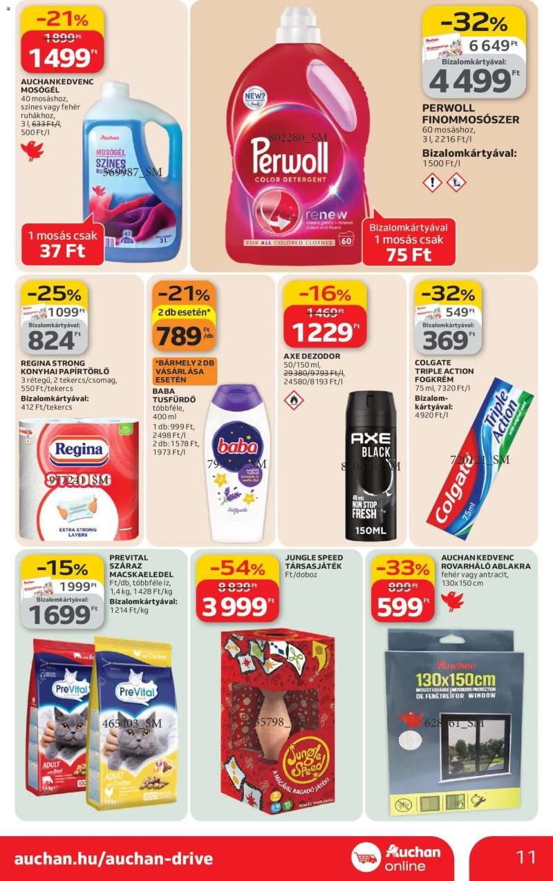 Auchan Auchan Szupermarket akciós újság 11 oldal