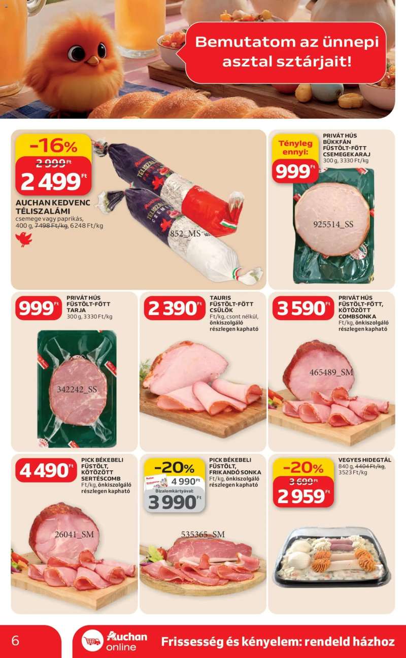 Auchan Auchan Szupermarket akciós újság 6 oldal