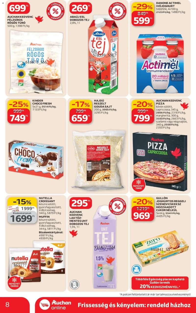 Auchan Auchan Szupermarket akciós újság 8 oldal