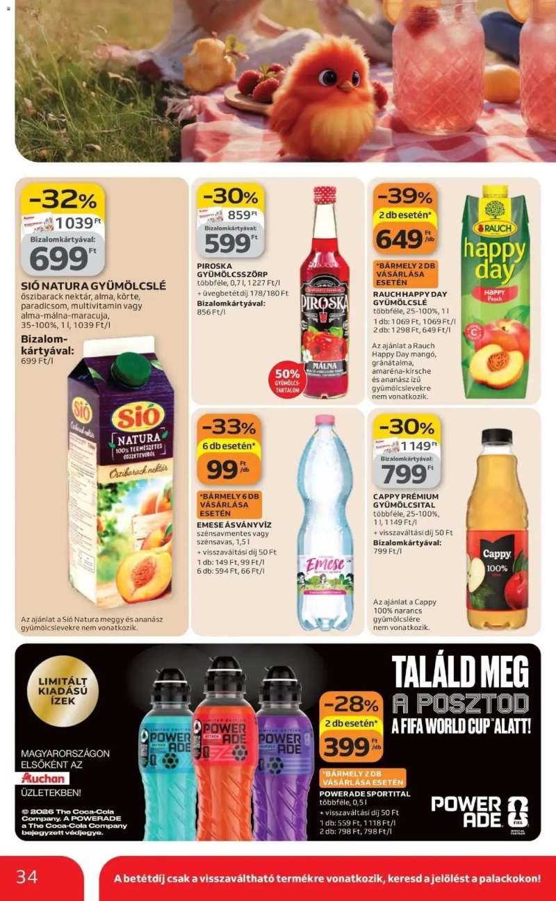 Auchan Auchan újság érvényessége 2026.03.25-ig 34 oldal