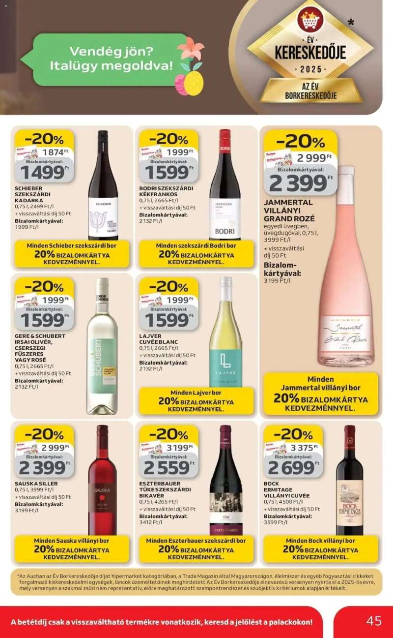 Auchan Auchan újság érvényessége 2026.03.25-ig 45 oldal