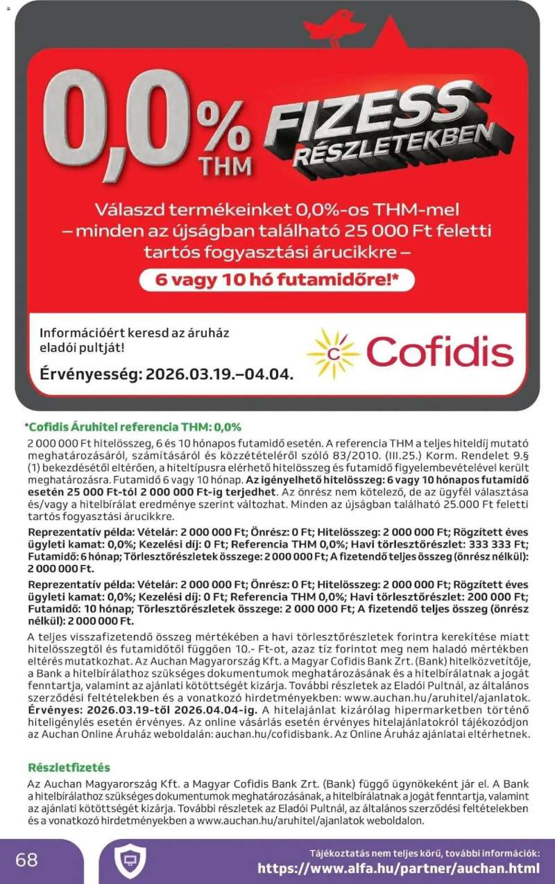 Auchan Auchan újság érvényessége 2026.03.25-ig 68 oldal