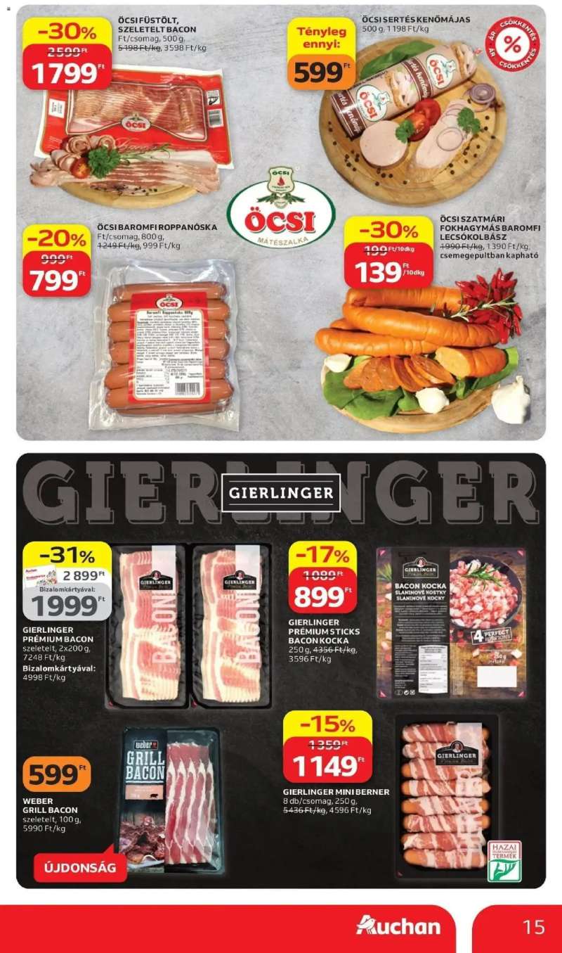 Auchan Auchan újság érvényessége 2026.04.08-ig 15 oldal