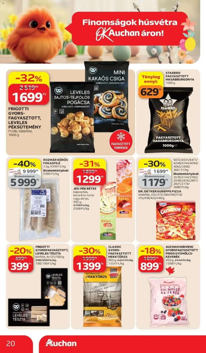 Auchan Auchan újság érvényessége 2026.04.08-ig 20 oldal