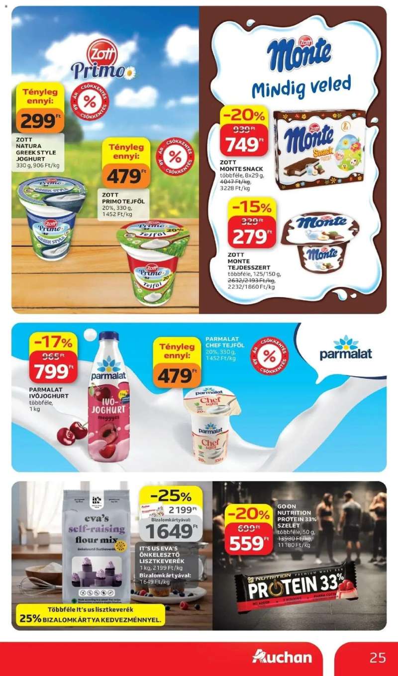 Auchan Auchan újság érvényessége 2026.04.08-ig 25 oldal