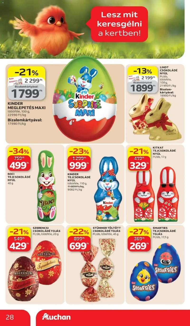 Auchan Auchan újság érvényessége 2026.04.08-ig 28 oldal