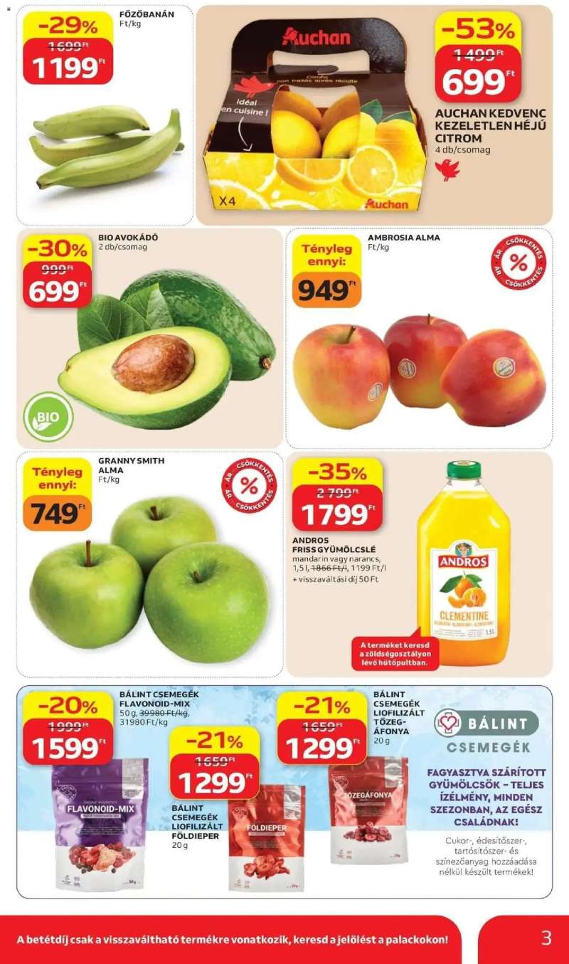 Auchan Auchan újság érvényessége 2026.04.08-ig 3 oldal