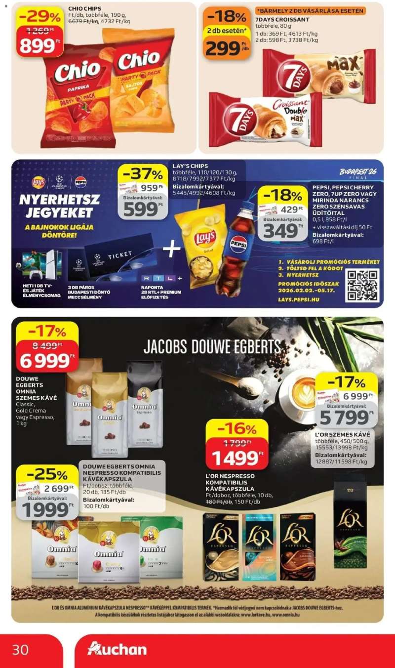 Auchan Auchan újság érvényessége 2026.04.08-ig 30 oldal