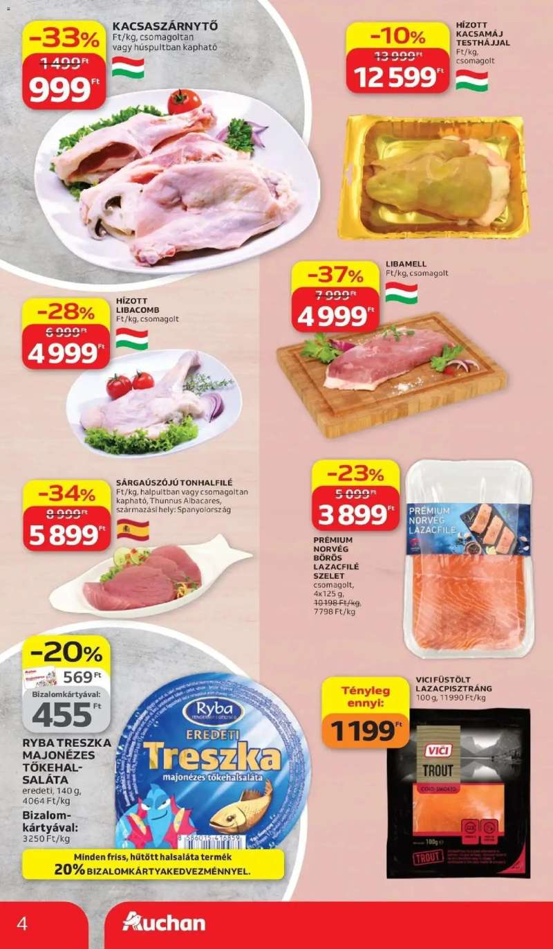 Auchan Auchan újság érvényessége 2026.04.08-ig 4 oldal