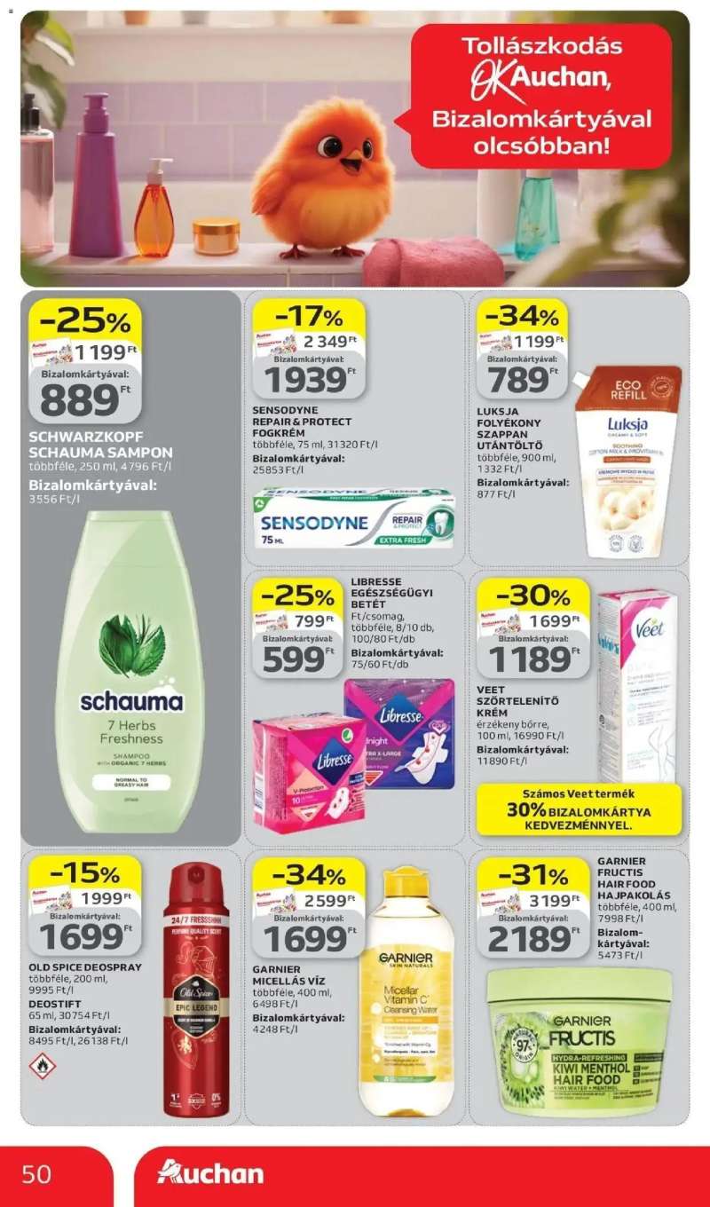Auchan Auchan újság érvényessége 2026.04.08-ig 50 oldal