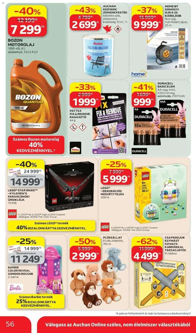 Auchan Auchan újság érvényessége 2026.04.08-ig 56 oldal