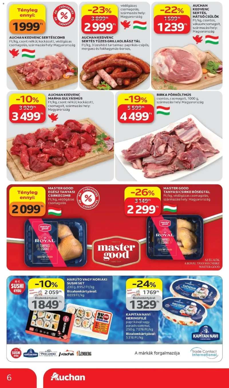 Auchan Auchan újság érvényessége 2026.04.08-ig 6 oldal