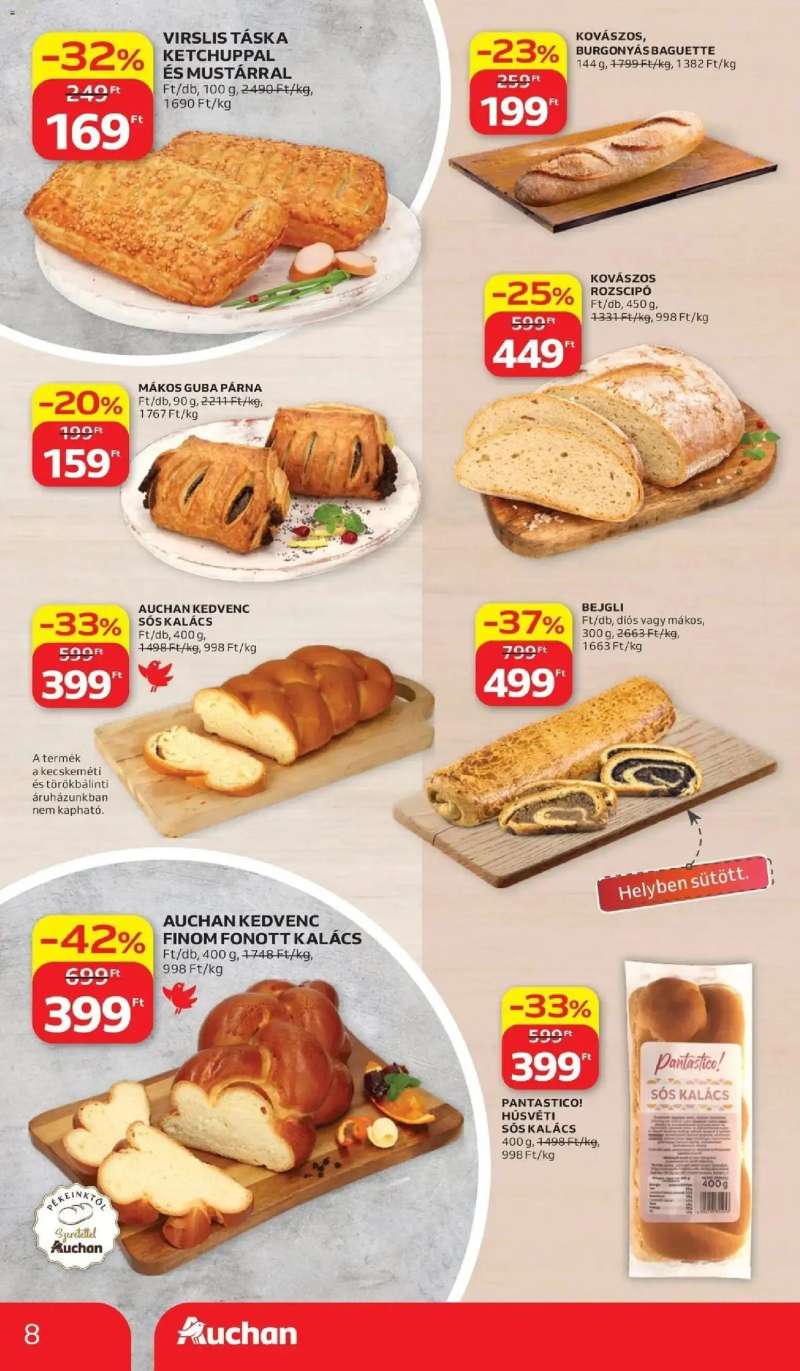 Auchan Auchan újság érvényessége 2026.04.08-ig 8 oldal