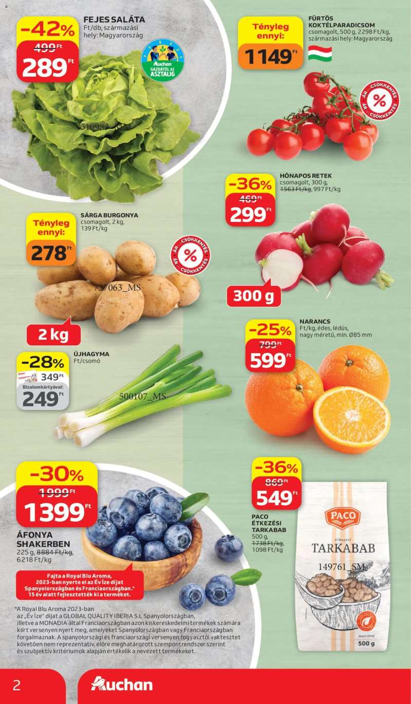 Auchan Auchan akciós újság 2 oldal