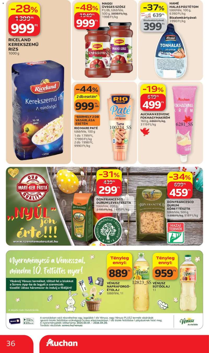 Auchan Auchan akciós újság 36 oldal