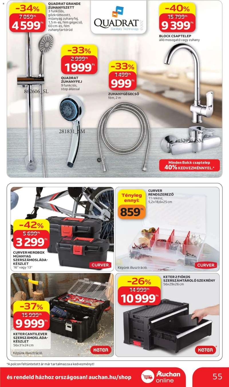 Auchan Auchan akciós újság 55 oldal