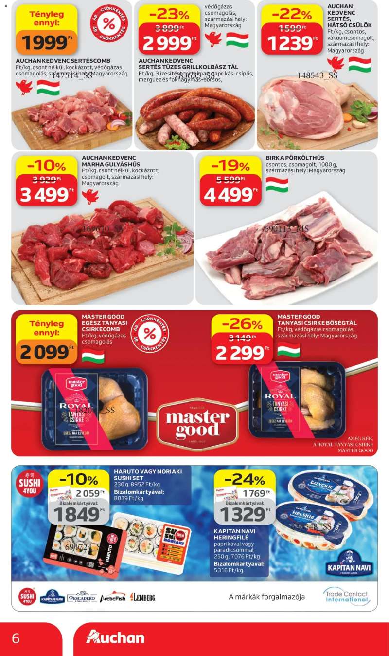 Auchan Auchan akciós újság 6 oldal