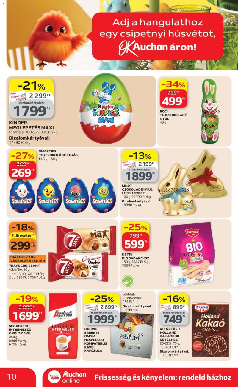 Auchan Auchan Szupermarket akciós újság 10 oldal