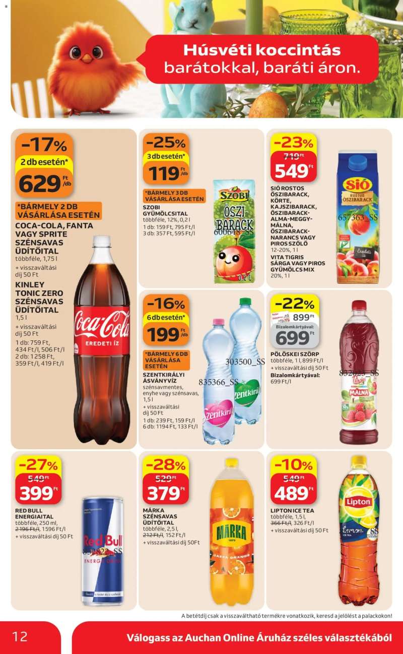 Auchan Auchan Szupermarket akciós újság 12 oldal