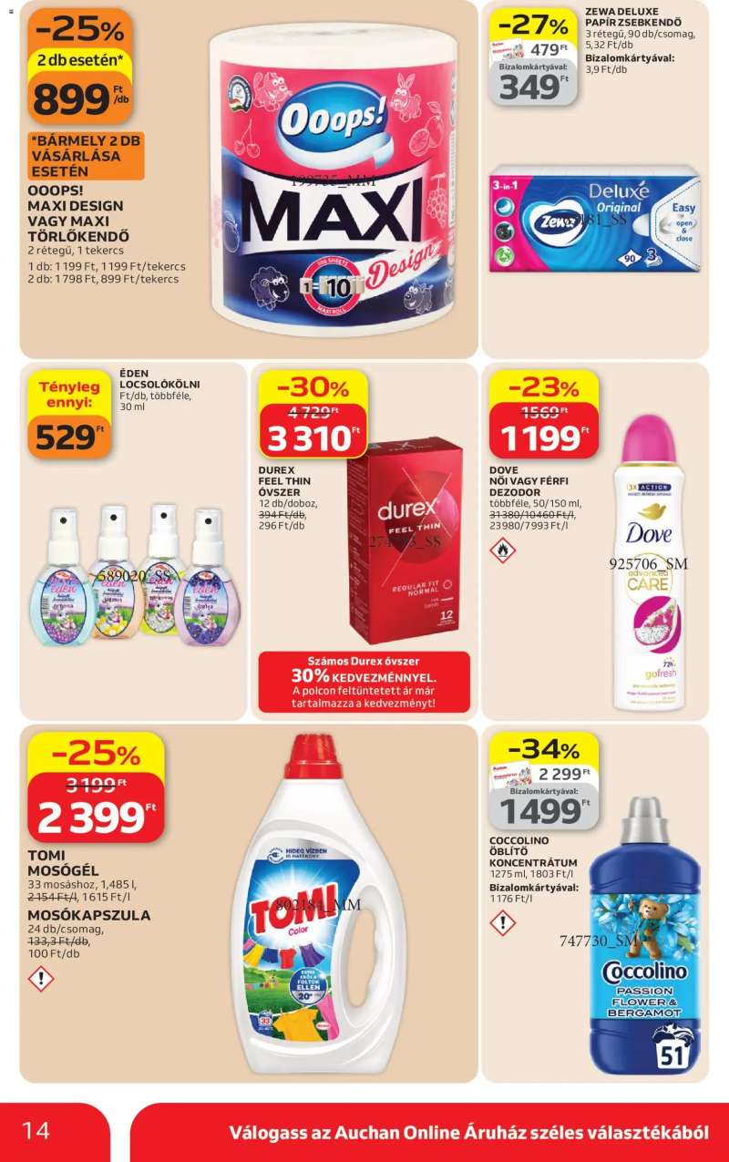 Auchan Auchan Szupermarket akciós újság 14 oldal
