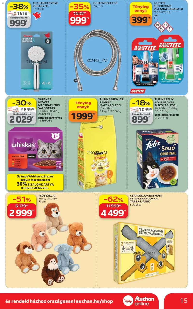 Auchan Auchan Szupermarket akciós újság 15 oldal