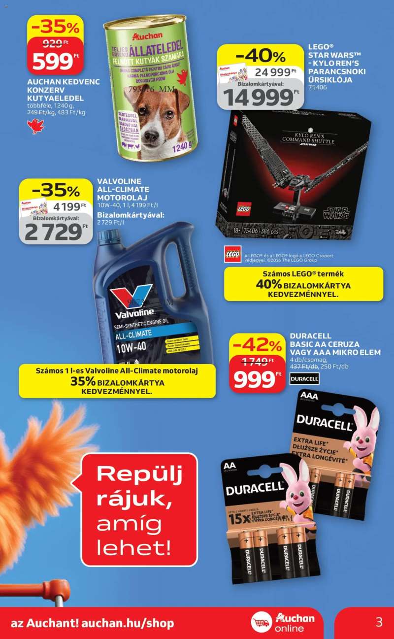 Auchan Auchan Szupermarket akciós újság 3 oldal