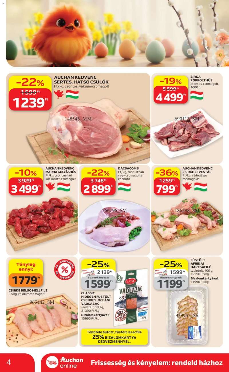 Auchan Auchan Szupermarket akciós újság 4 oldal