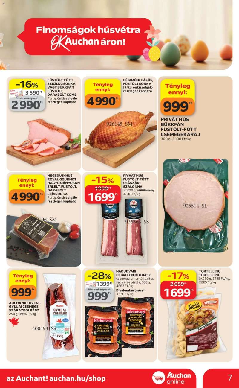 Auchan Auchan Szupermarket akciós újság 7 oldal