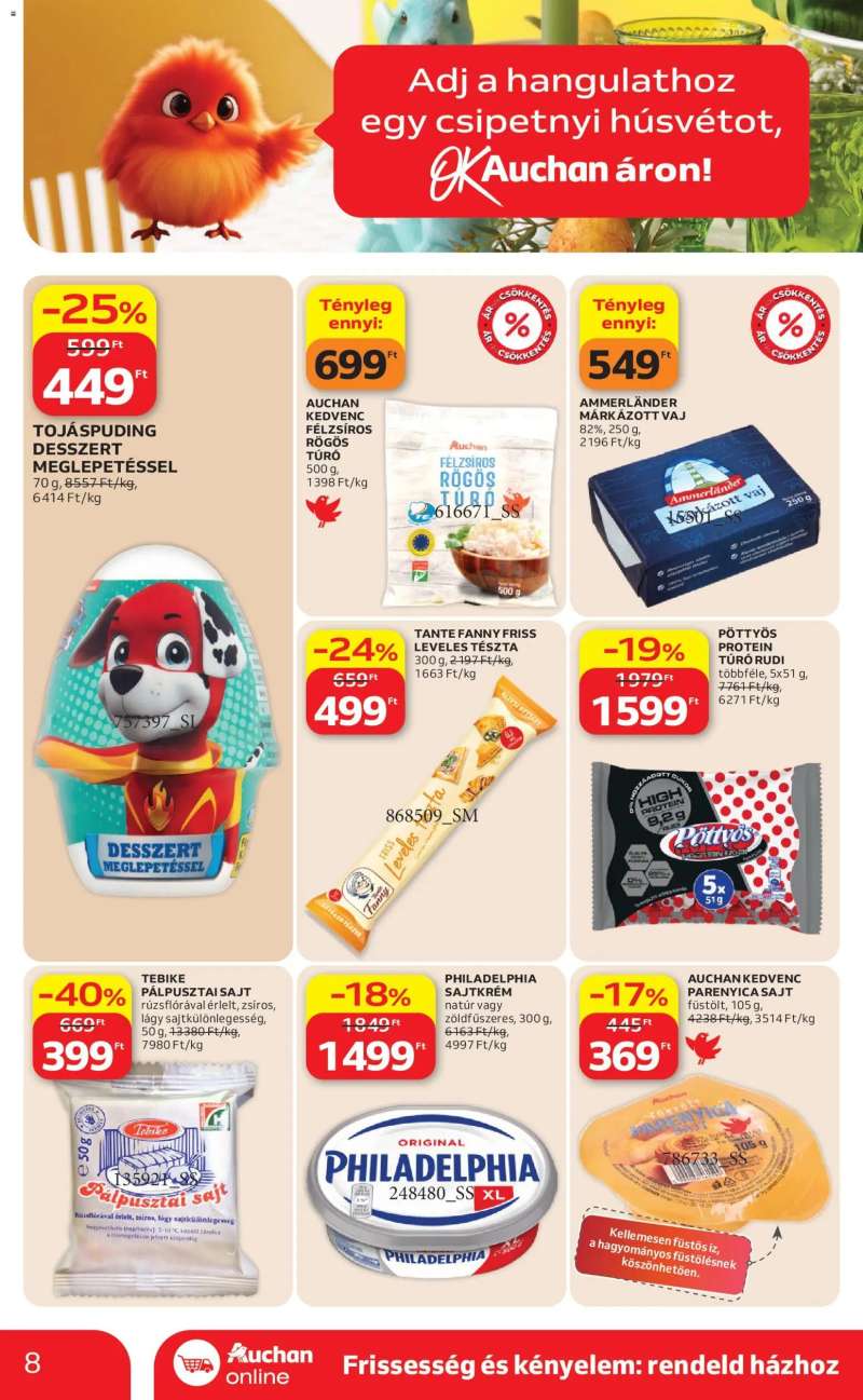 Auchan Auchan Szupermarket akciós újság 8 oldal