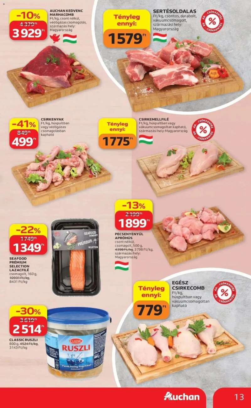 Auchan Auchan akciós újság Fót 13 oldal
