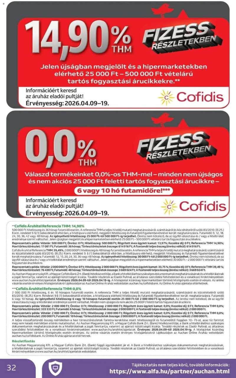 Auchan Auchan akciós újság Fót 32 oldal