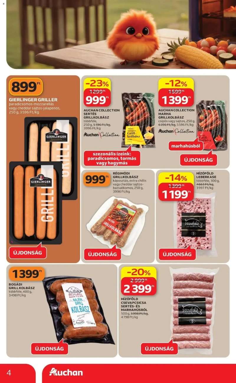 Auchan Auchan akciós újság Fót 4 oldal