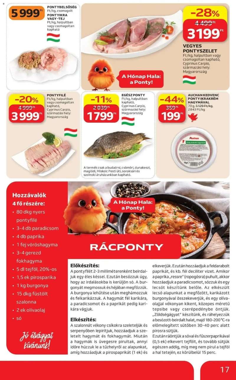 Auchan Auchan akciós újság Miskolc 17 oldal