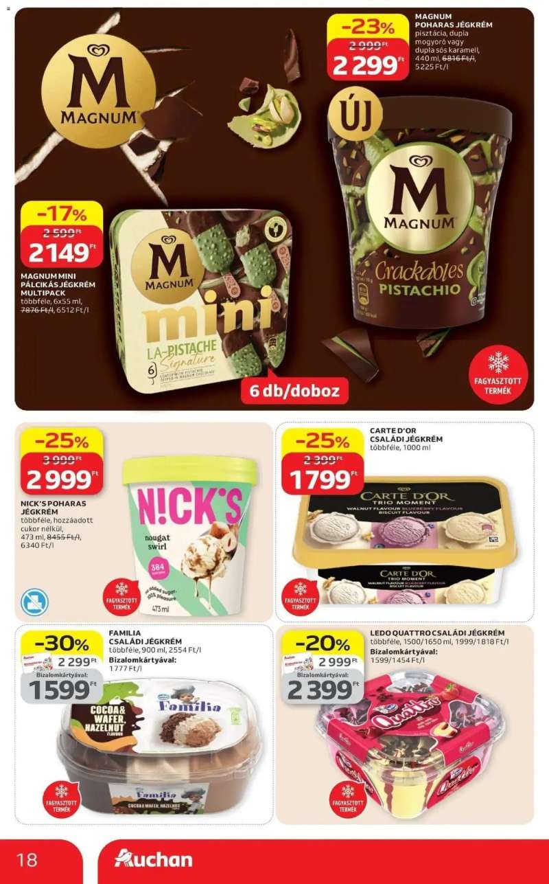 Auchan Auchan akciós újság Miskolc 18 oldal