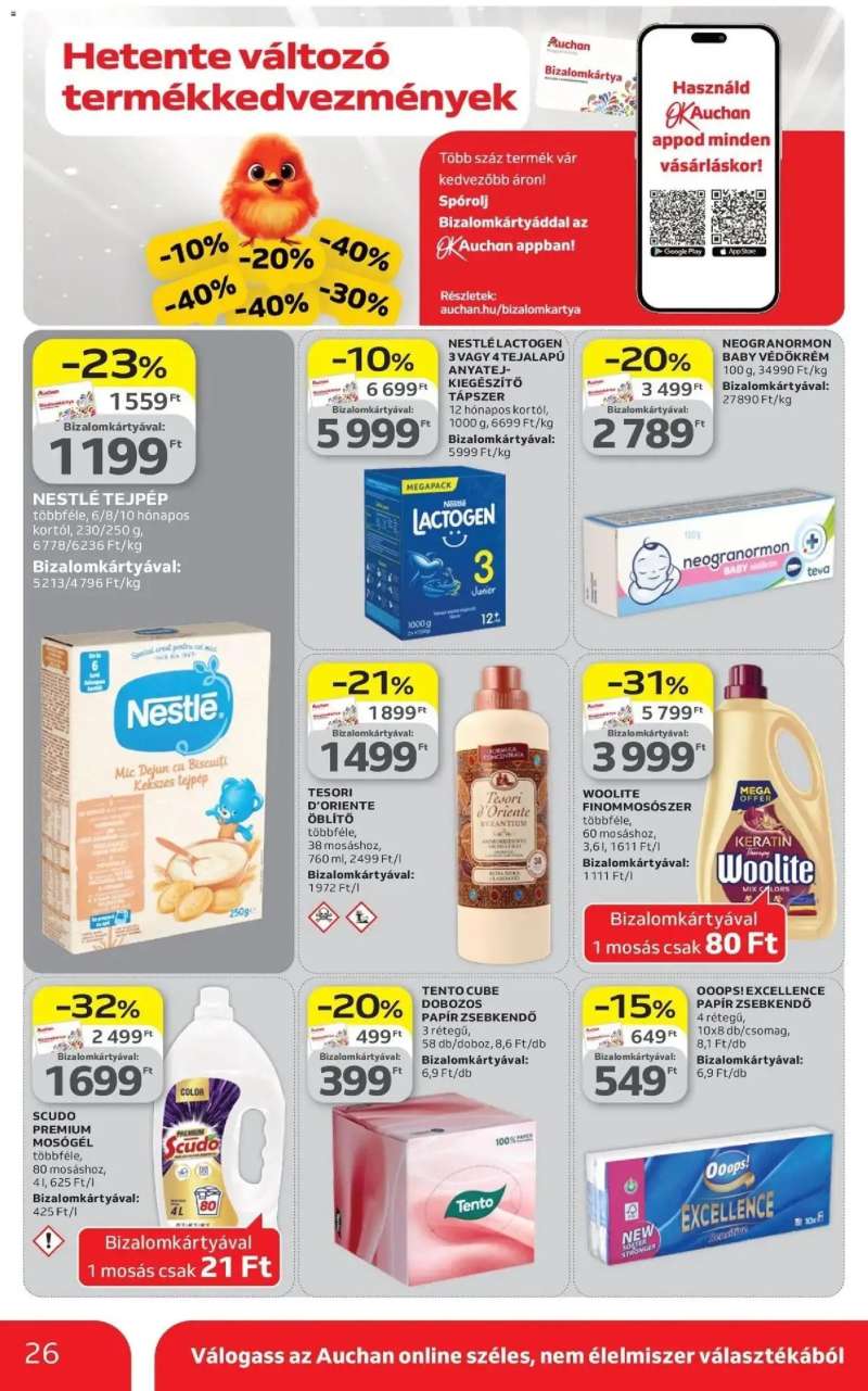 Auchan Auchan akciós újság Szeged 26 oldal