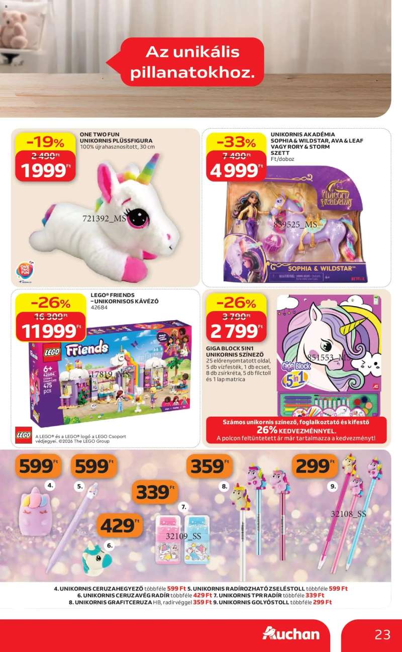 Auchan Auchan akciós újság 23 oldal