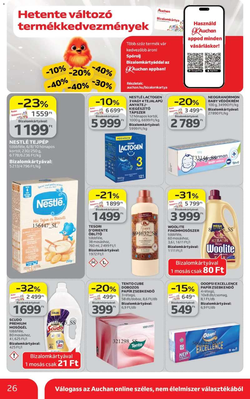 Auchan Auchan akciós újság 26 oldal
