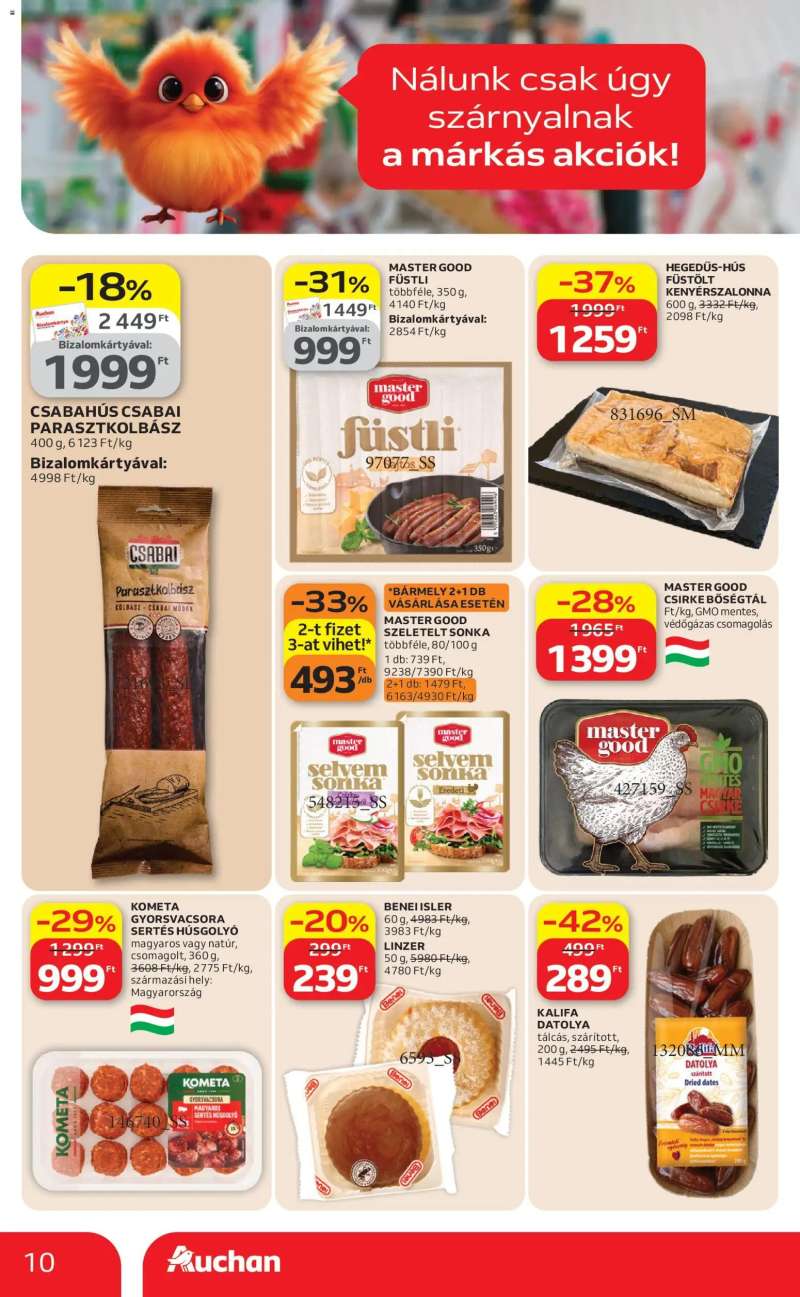 Auchan Auchan Szupermarket akciós újság 10 oldal
