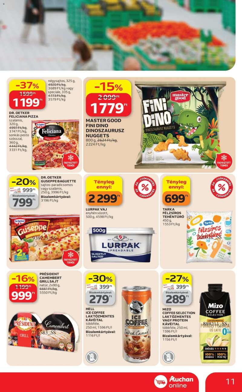 Auchan Auchan Szupermarket akciós újság 11 oldal