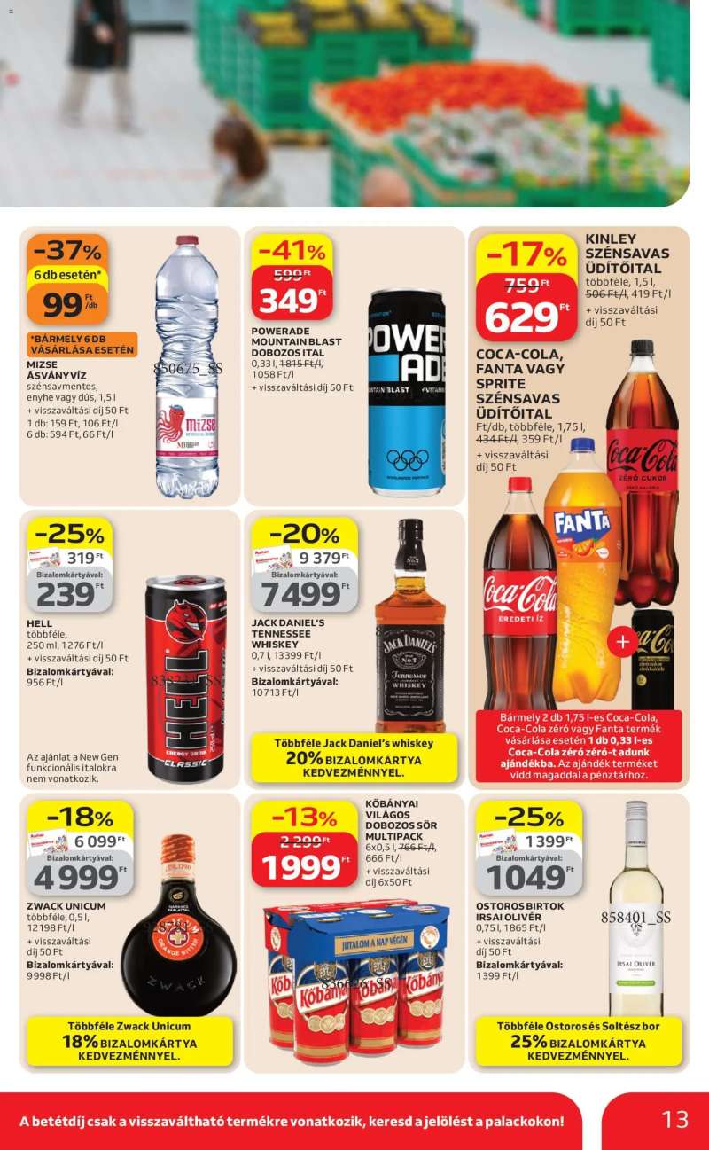 Auchan Auchan Szupermarket akciós újság 13 oldal